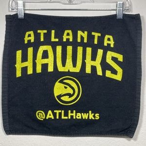 Atlanta Hawks ATL Hawks Black Cotton Locker Room Small Hand Towel AA Mills